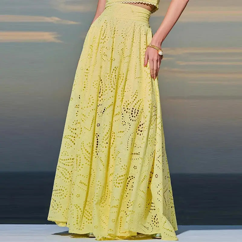 Women's Sleeveless Skirt Set