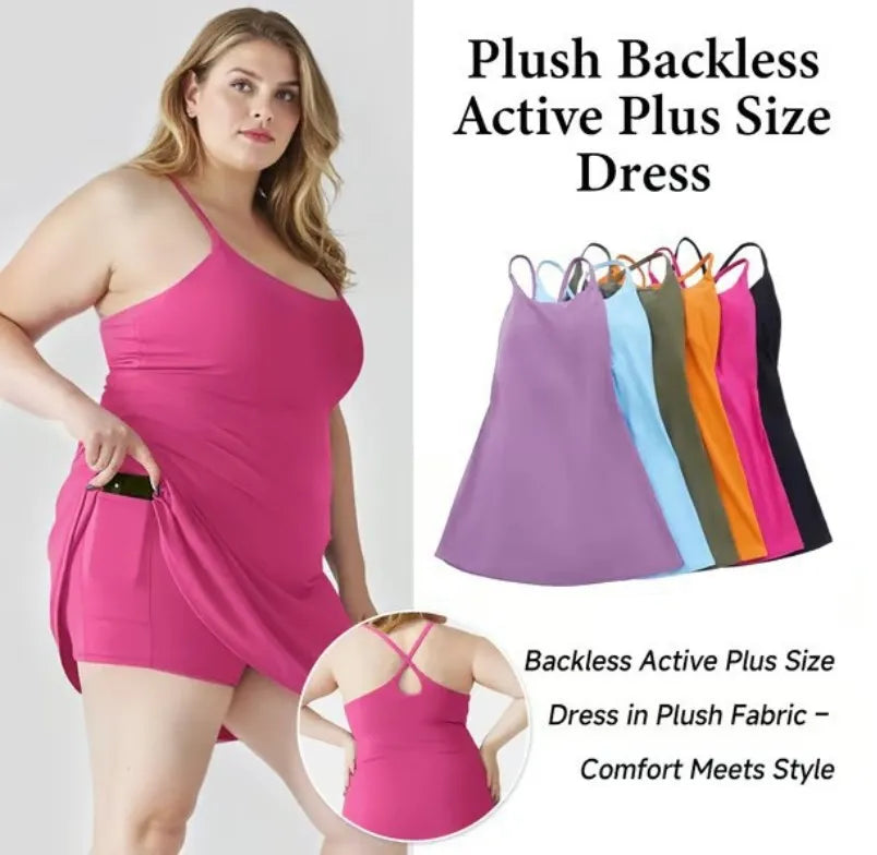 فستان رياضي نسائي بدون أكمام