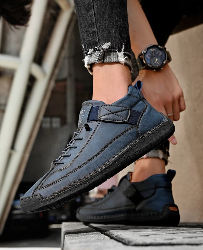 Men Handmade Leather Moccasin Loafers