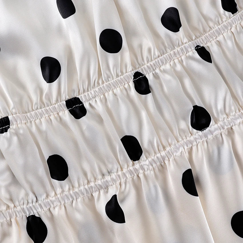 Bella Polka Dot Ruffle Blouse