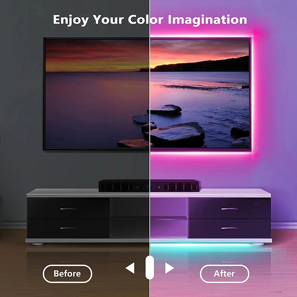 Smart Bluetooth LED Strip Lights – App & Remote Control