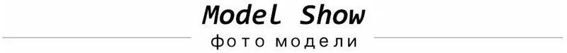 Text header for 'Model Show' in a fashion showcase, featuring bilingual design.