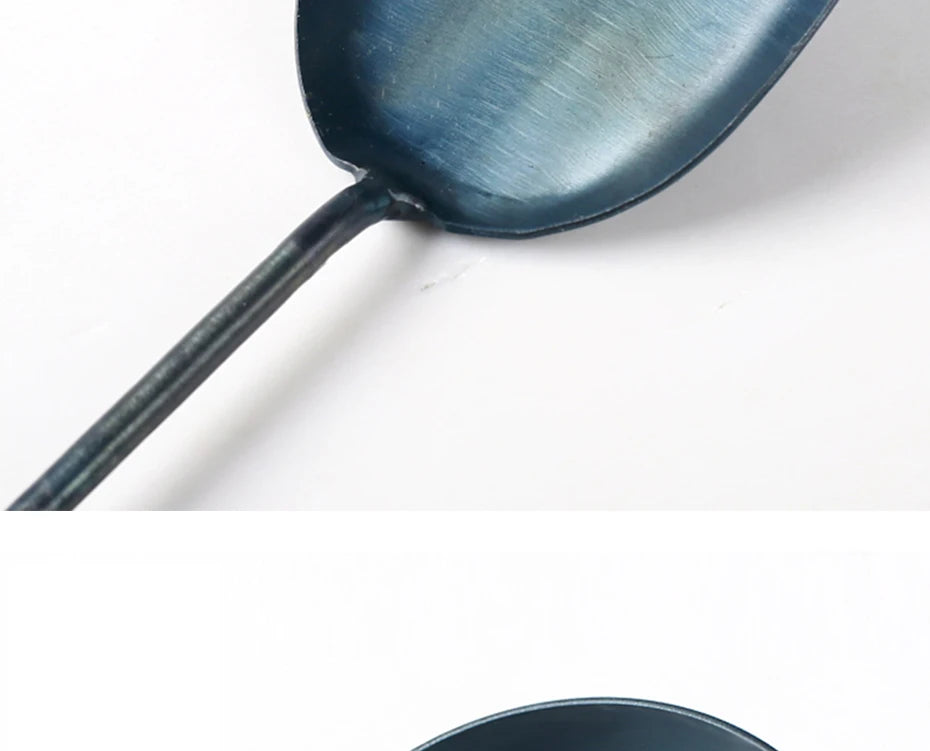 Handmade Iron Wok Spatula & Ladle Set