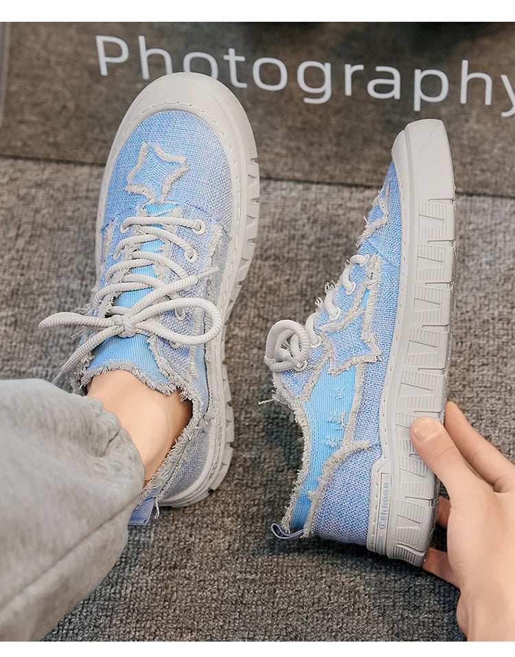 Men’s Canvas Flat Low-Top Shoes