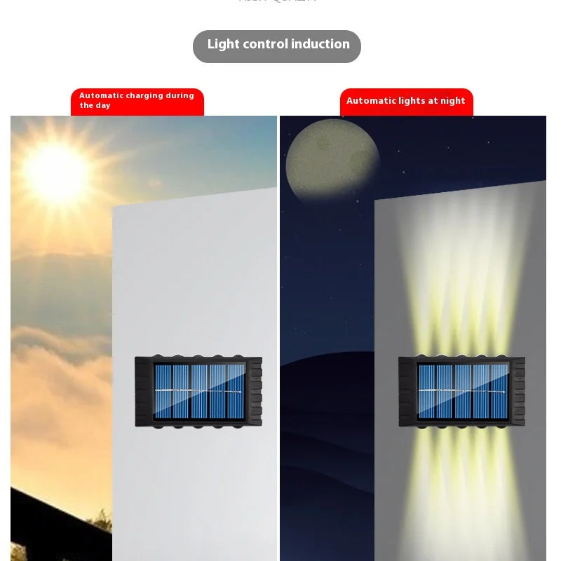 Solar LED Wall Lamp Up & Down Light