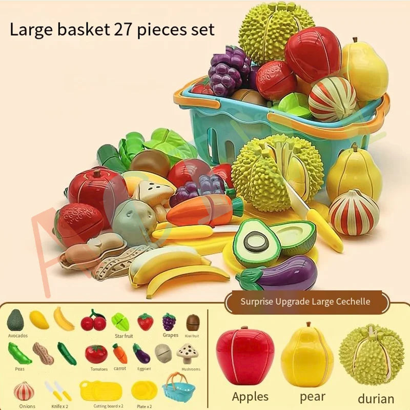 Kids Pretend Play Kitchen Food Set