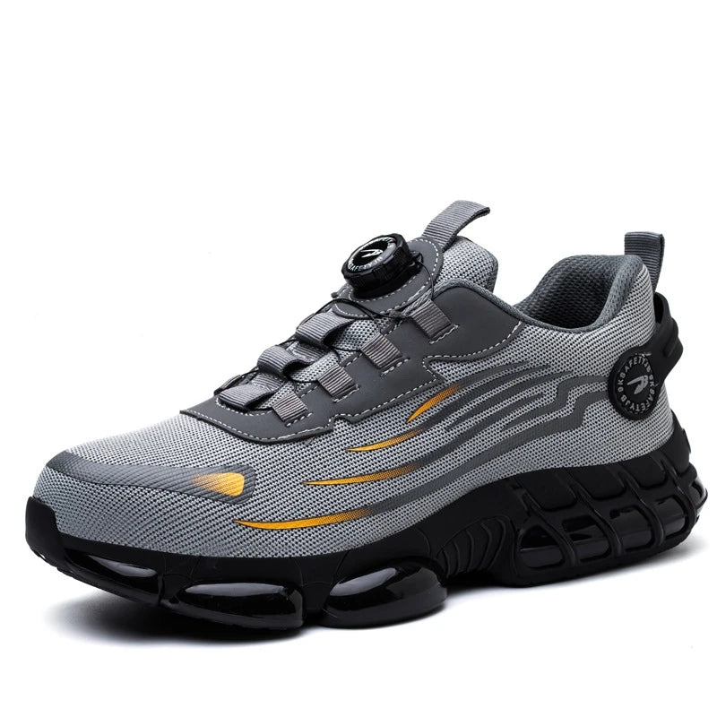 أحذية أمان نسائية شبكية قابلة للتهوية بأصابع فولاذية