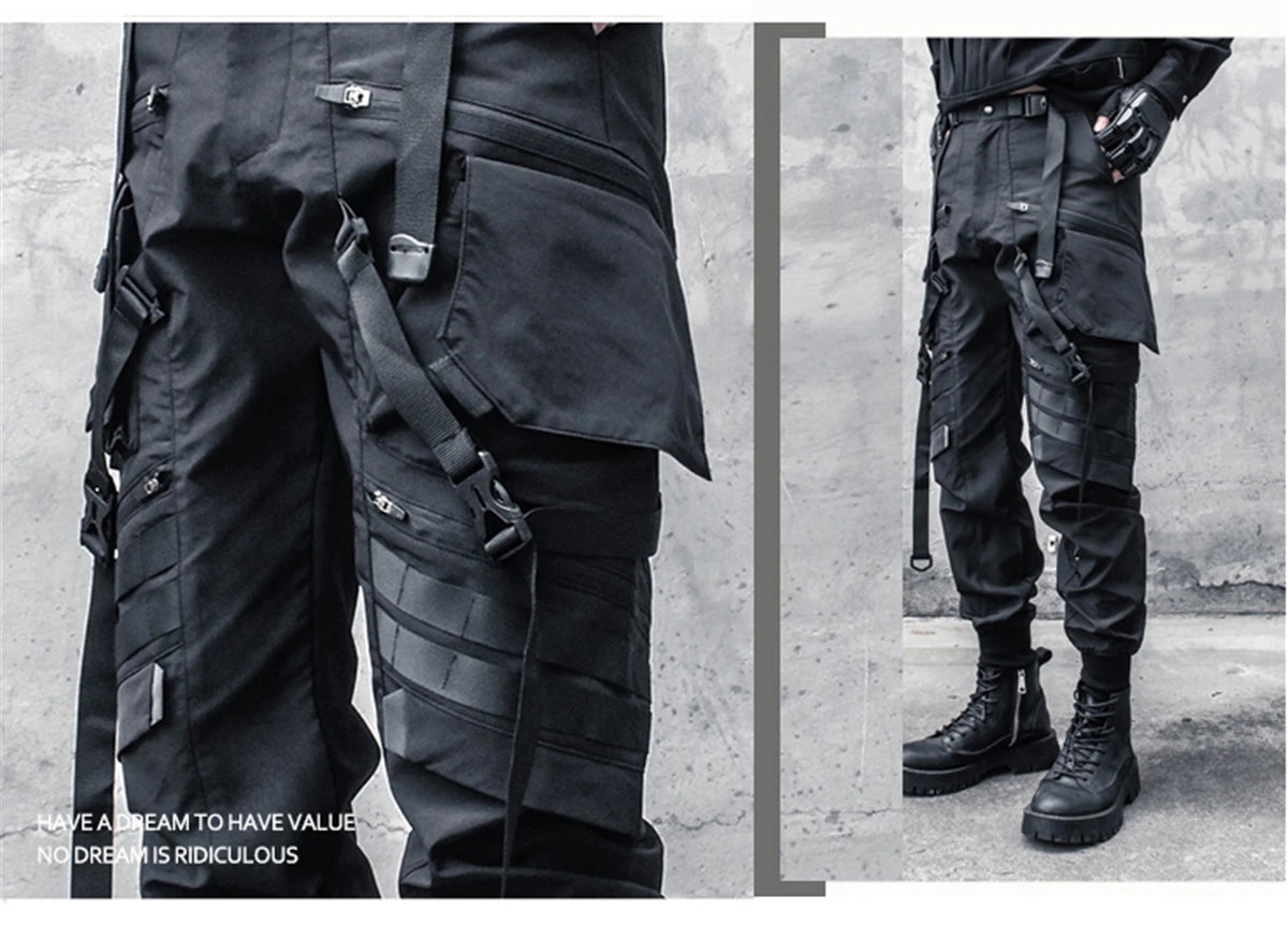 Men Techwear Tactical Cargo Pants