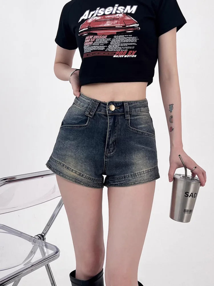Women's Sexy Retro Denim Shorts