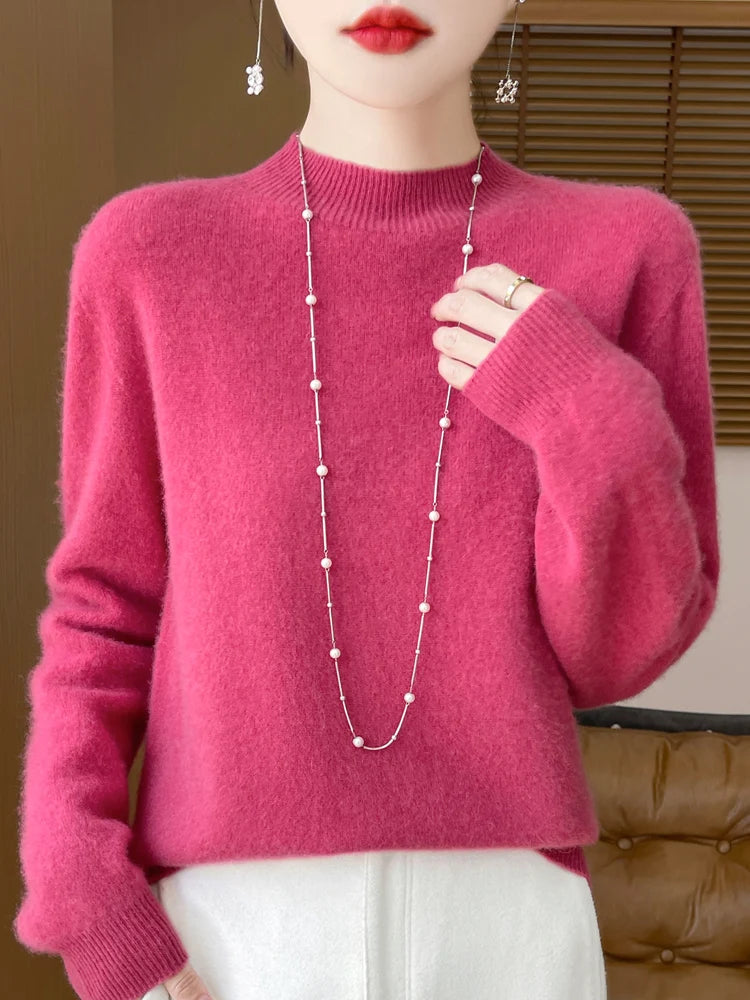 Women's Merino Wool Knit Pullover