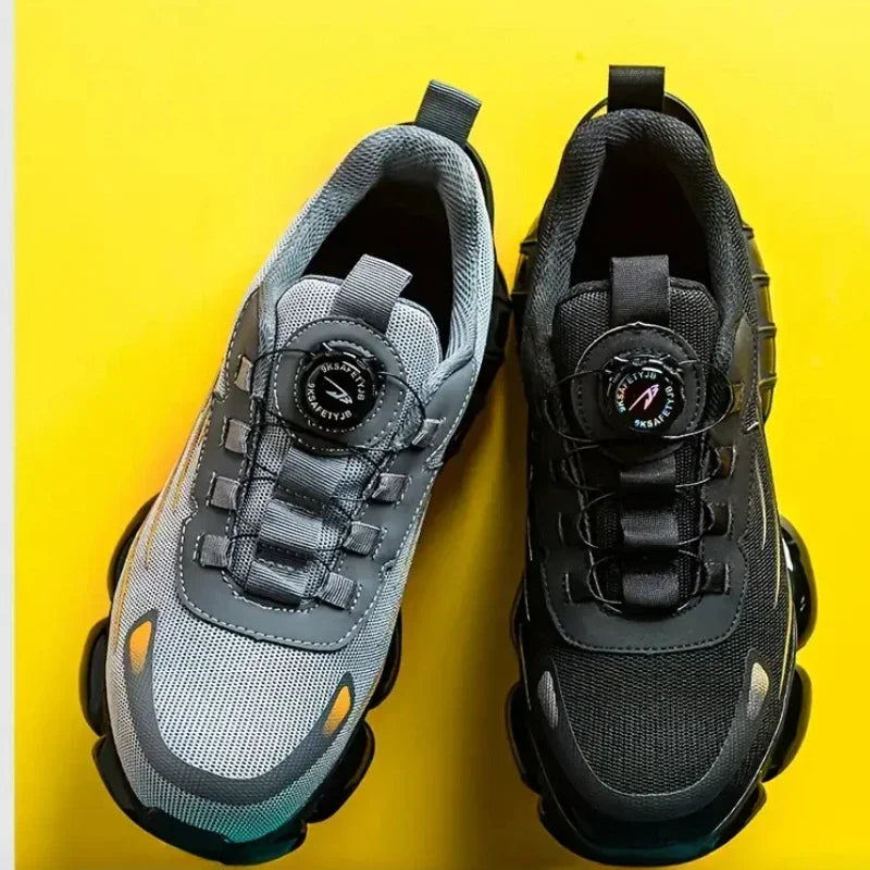 Women Safety Shoes White Lightweight Sneakers