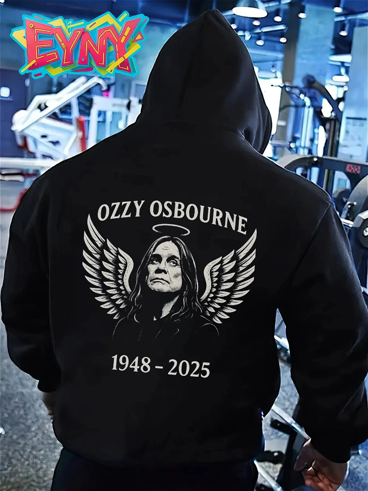 2025 Men's Plus Size Patterned Hoodie – Retro Streetwear