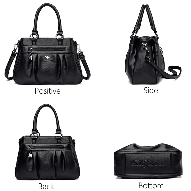 Triple Compartment Tote Bag