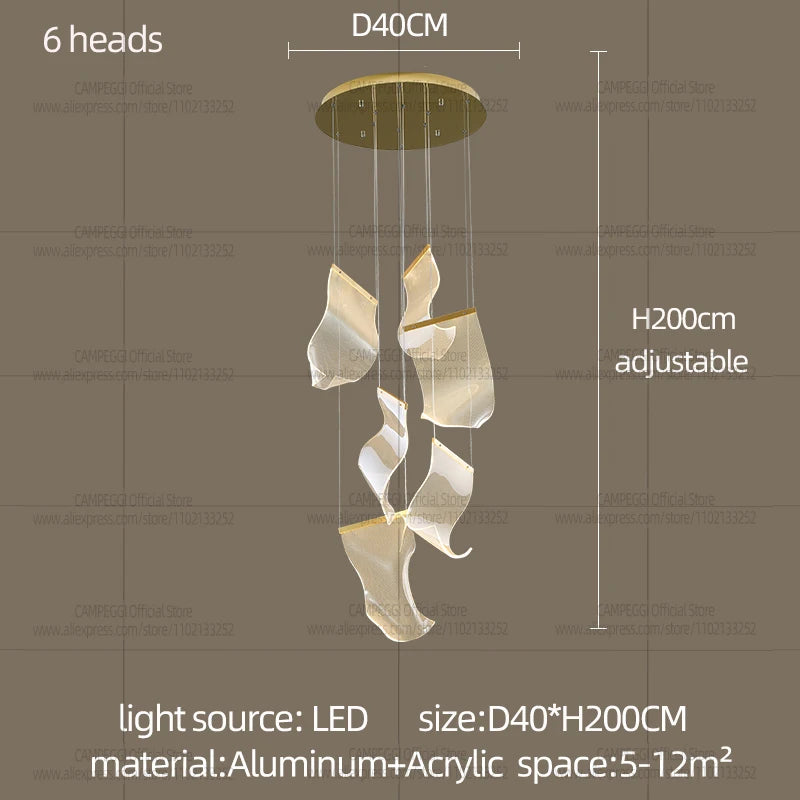 Modern LED Chandelier Pendant Lamp