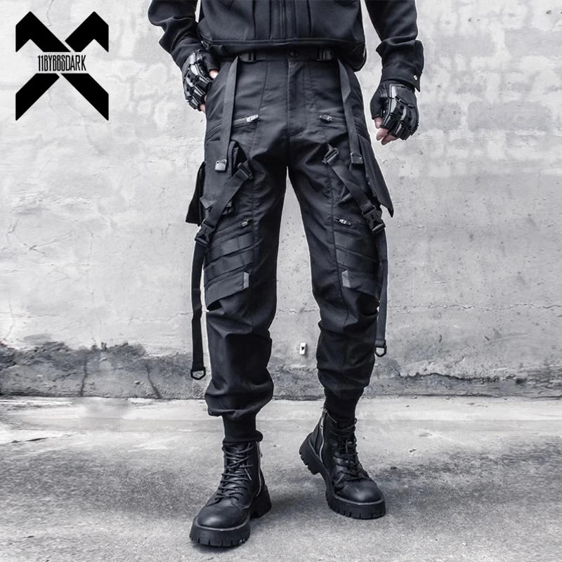 Men Techwear Tactical Cargo Pants