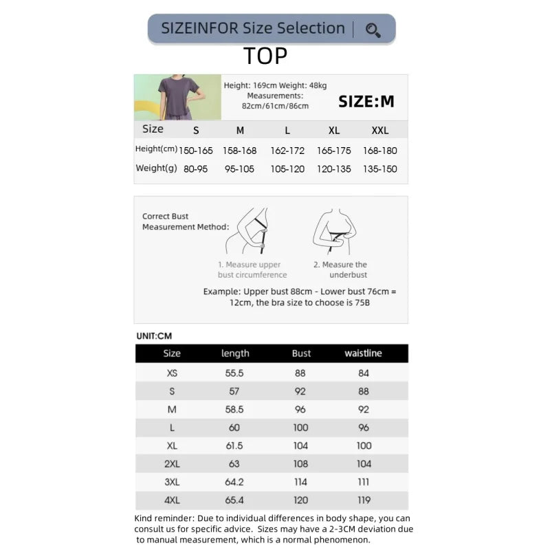 Women Quick Dry Short Sleeve Yoga T Shirt