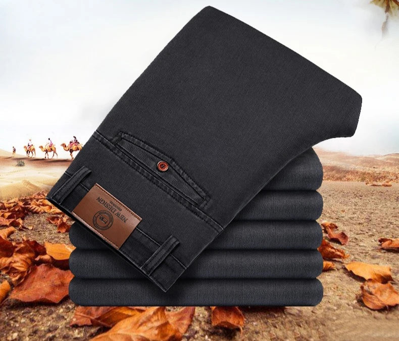 بنطلون جينز رجالي كلاسيكي مستقيم