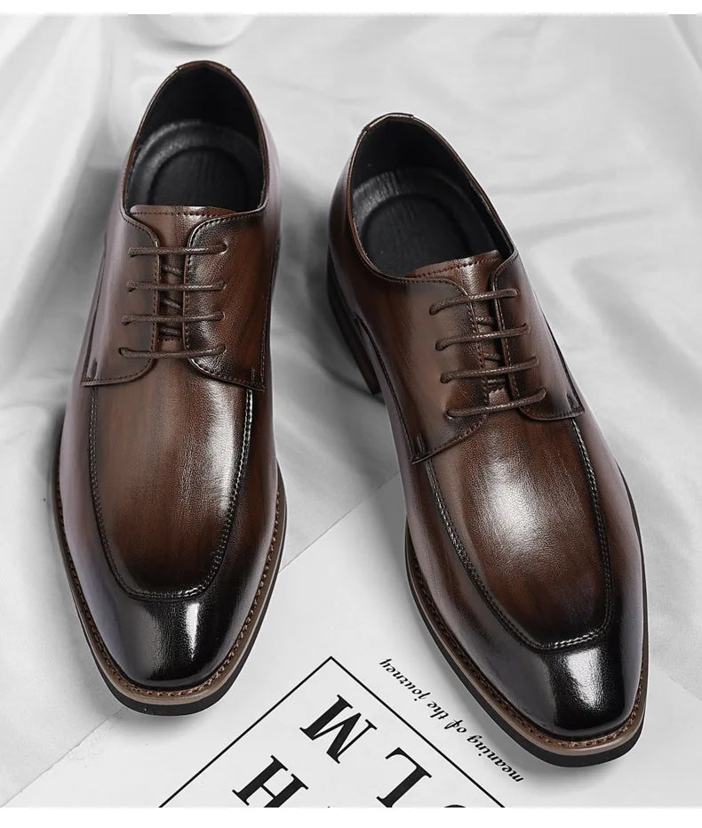 Men Large Size Leather Dress Shoes