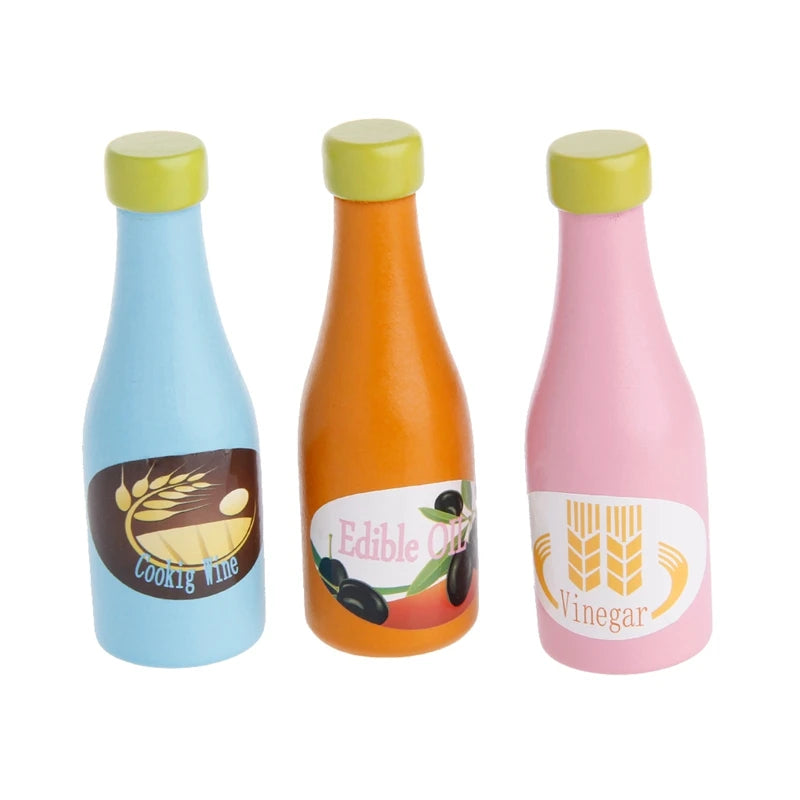 Wooden Kids Fruit Cutting Toy Set