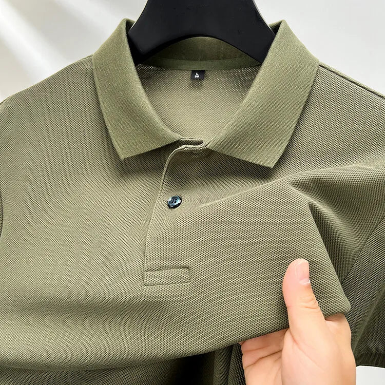 Men Cotton Breathable Polo Shirt