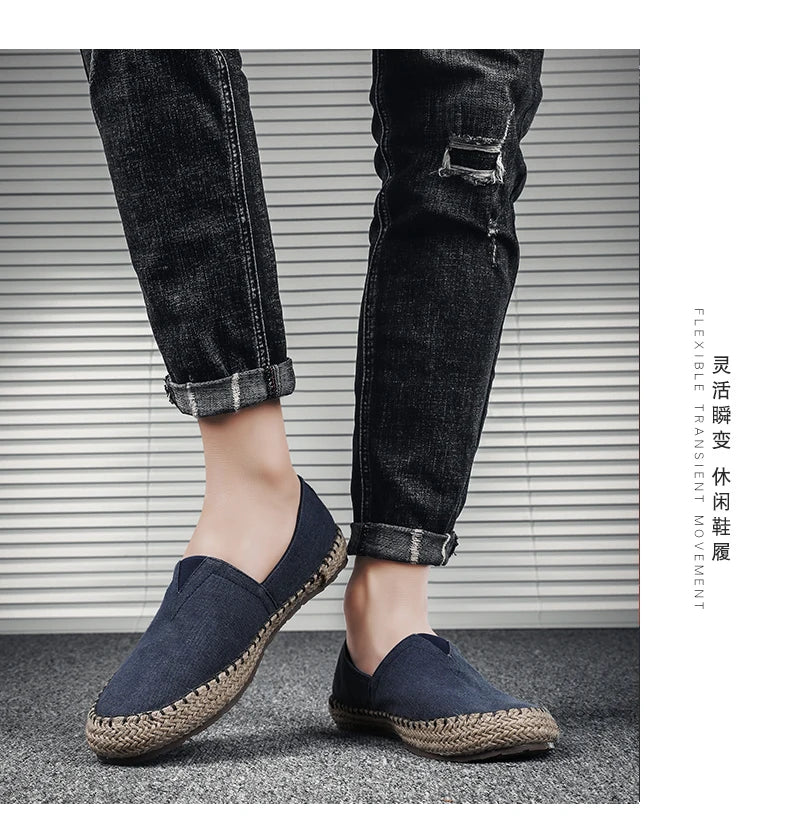 LinenStep™ Men’s Casual Linen Sneakers