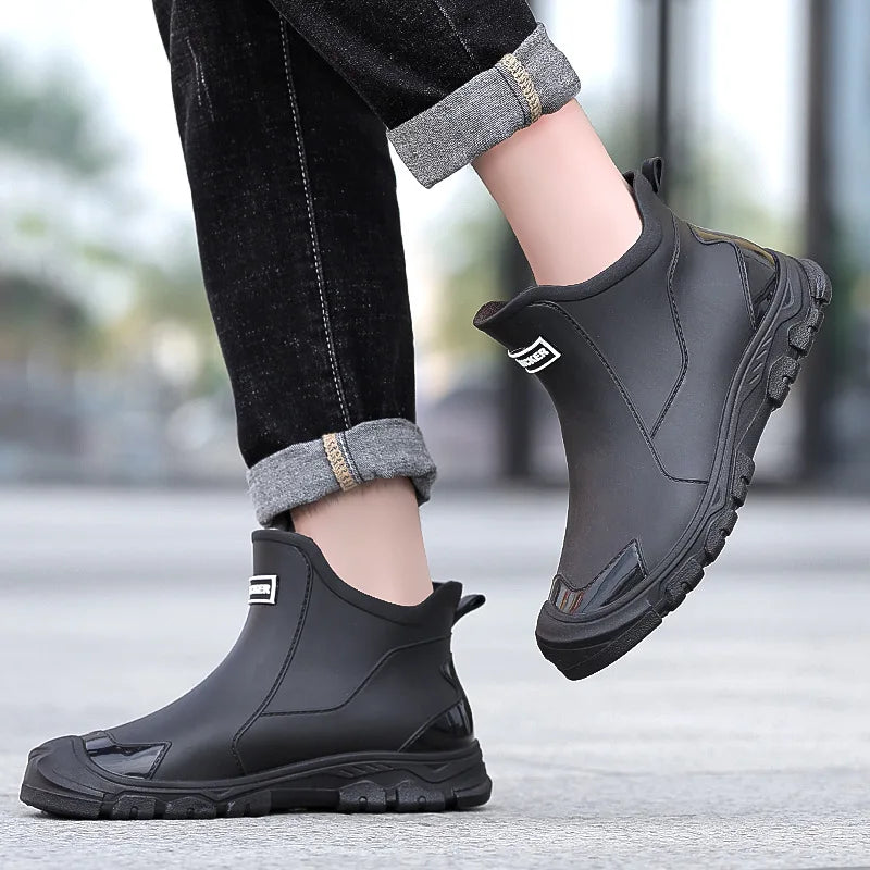 Men Waterproof Rain Boots