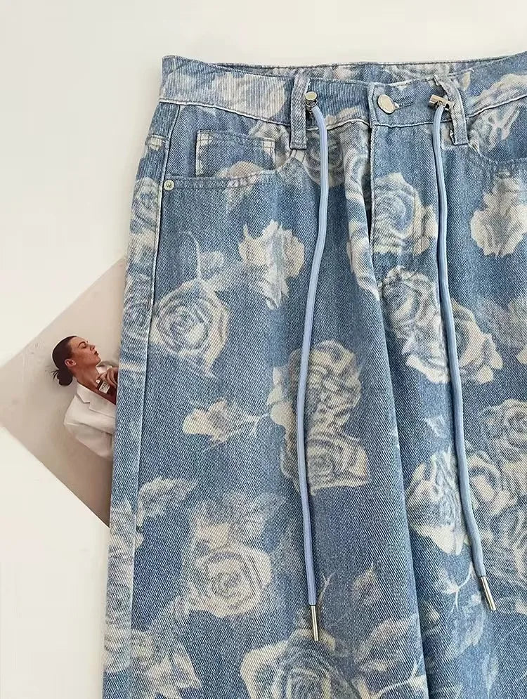 High Waist Slim Street Style Jeans