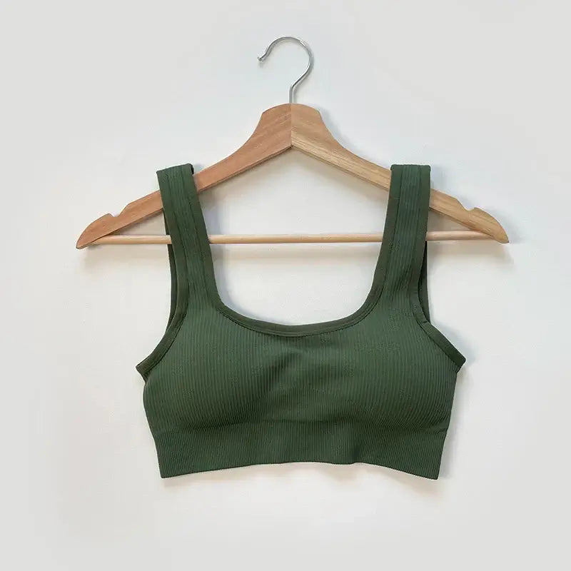 حمالة صدر يوغا مبطنة بدون درزات للنساء