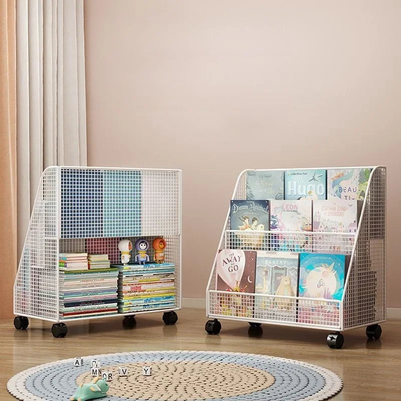 Kids Bookshelf Desk Organizer