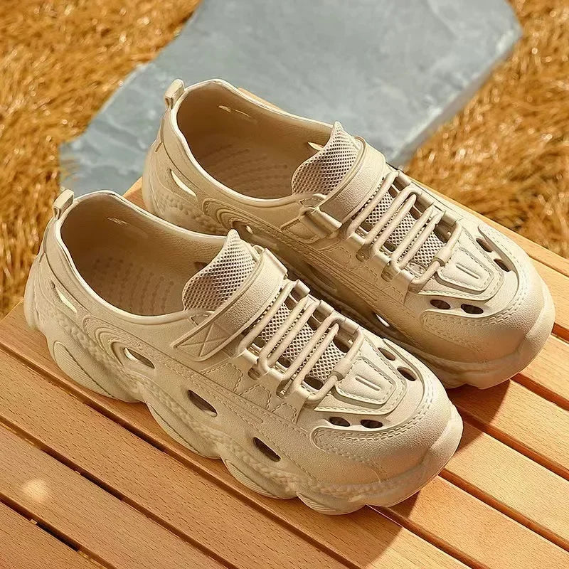 صنادل رجالية مضادة للانزلاق من مادة إي في إيه