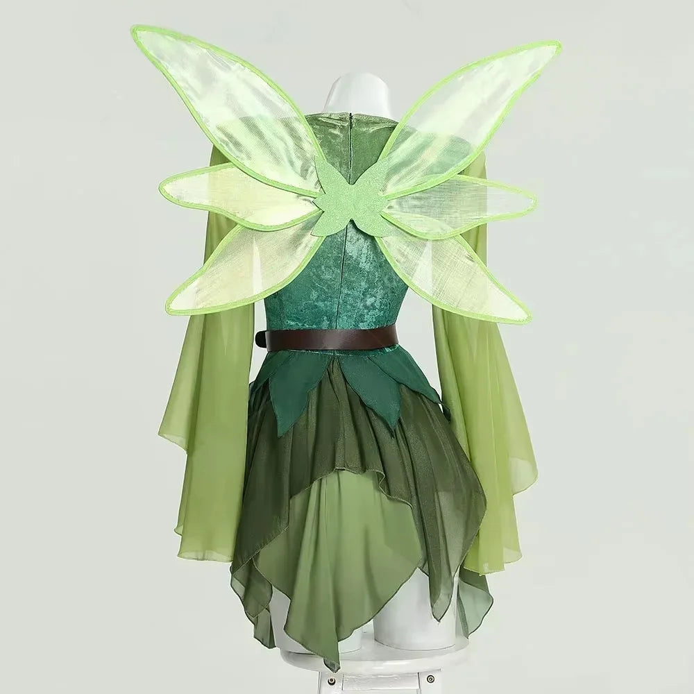 Medieval Green Elf Cosplay Dress