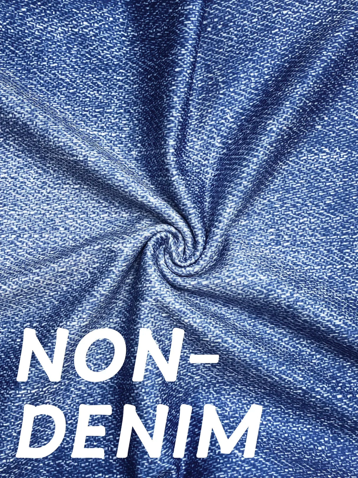 Women Denim Print Capri Leggings