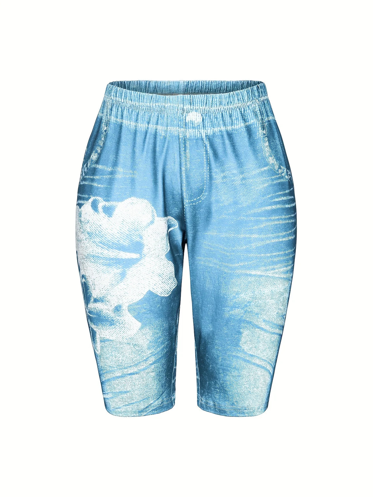 Women's 3-Piece Denim Style Shorts