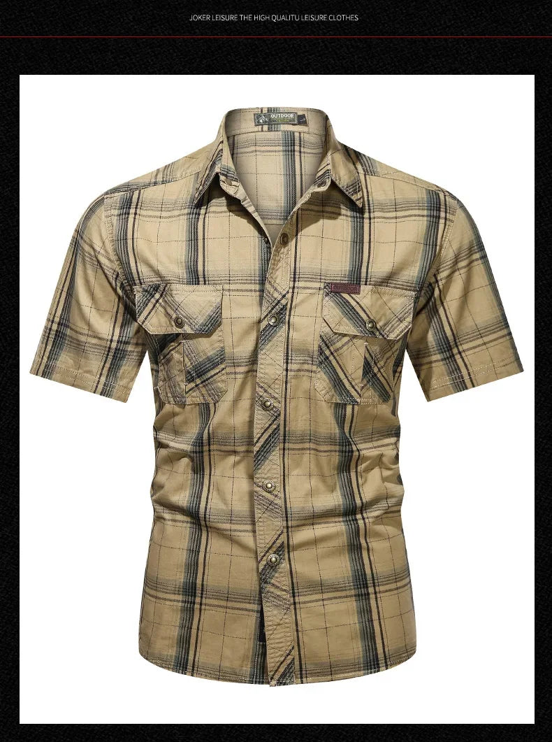Men Plaid Casual Shirt