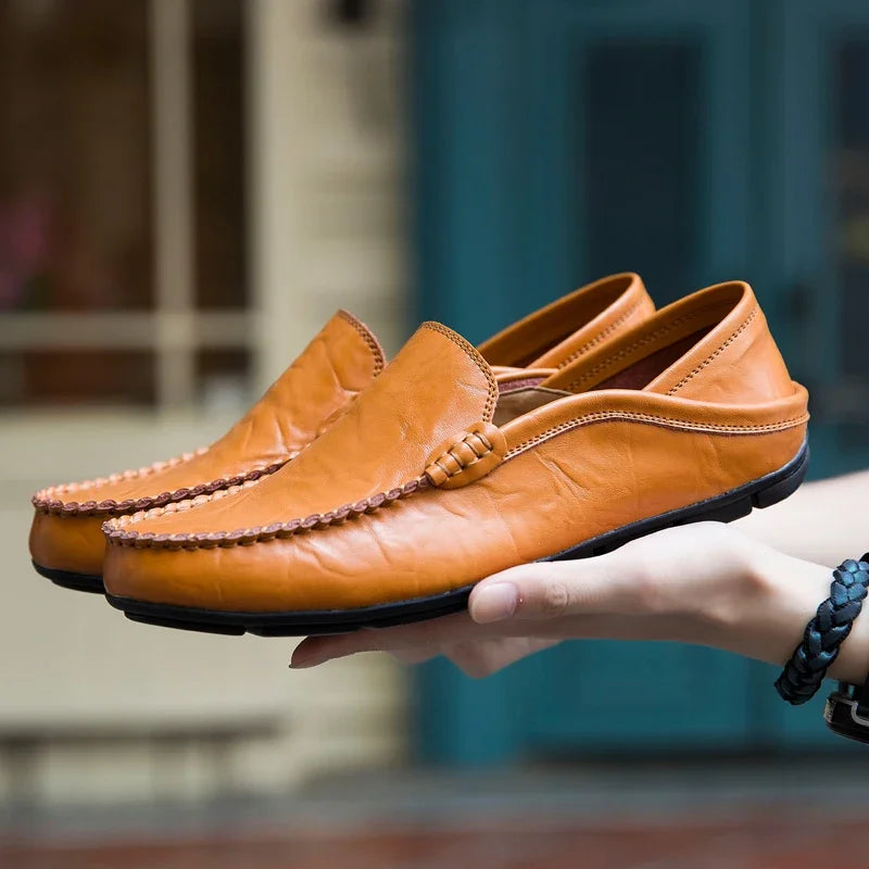 Men Genuine Leather Casual Loafers