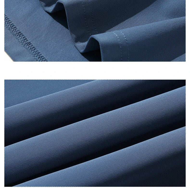 Men Plus Size Ice Silk Polo Shirt