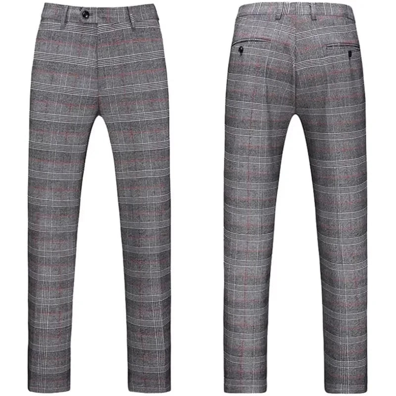 بدلة رجالية بمقاسات كبيرة بقصة ضيقة - بدلة سهرة من 3 قطع