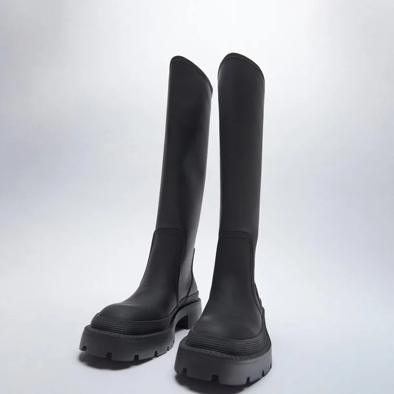 Women Punk Boots – 2025 Knee-High