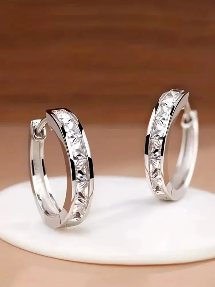 CZ Hoop Earrings