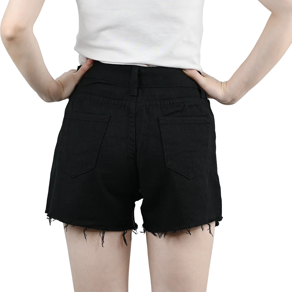 Women’s 3PCS High Waist Ripped Denim Shorts