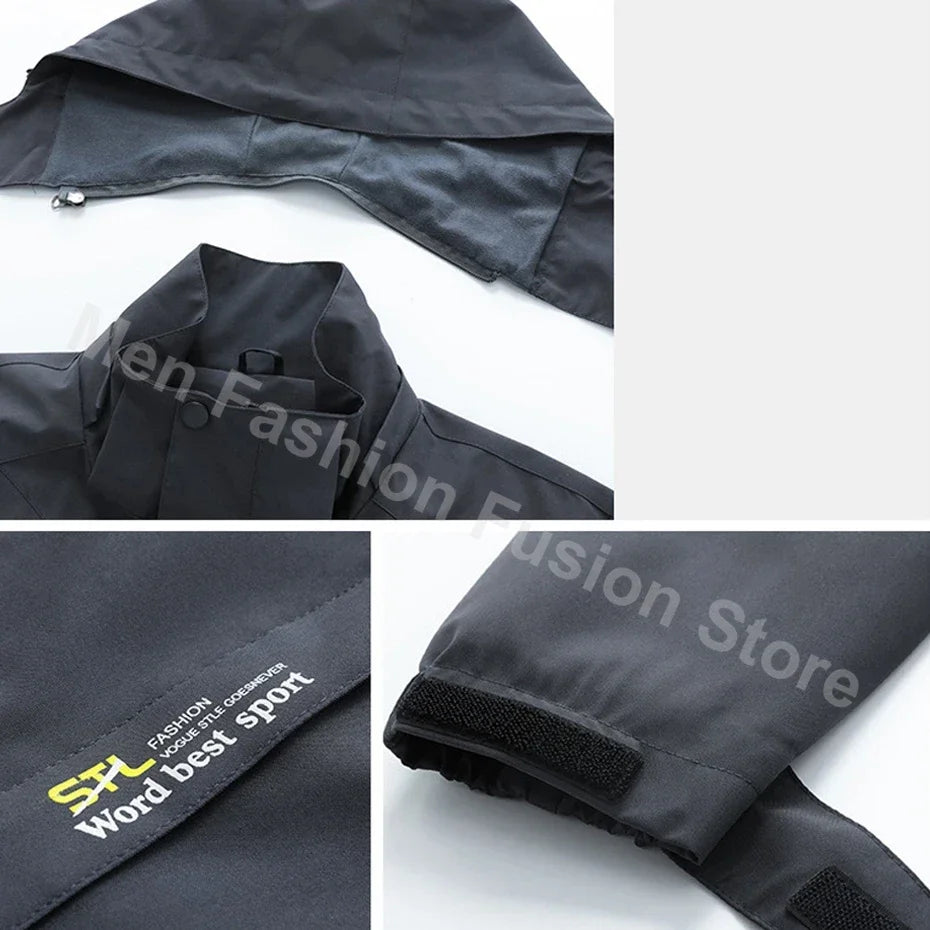 سترة واقية من الرياح للسفر للرجال بمقاسات كبيرة