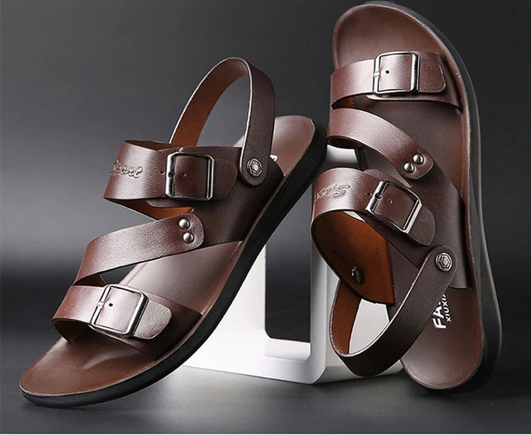 Men Soft Sole Leather Sandals
