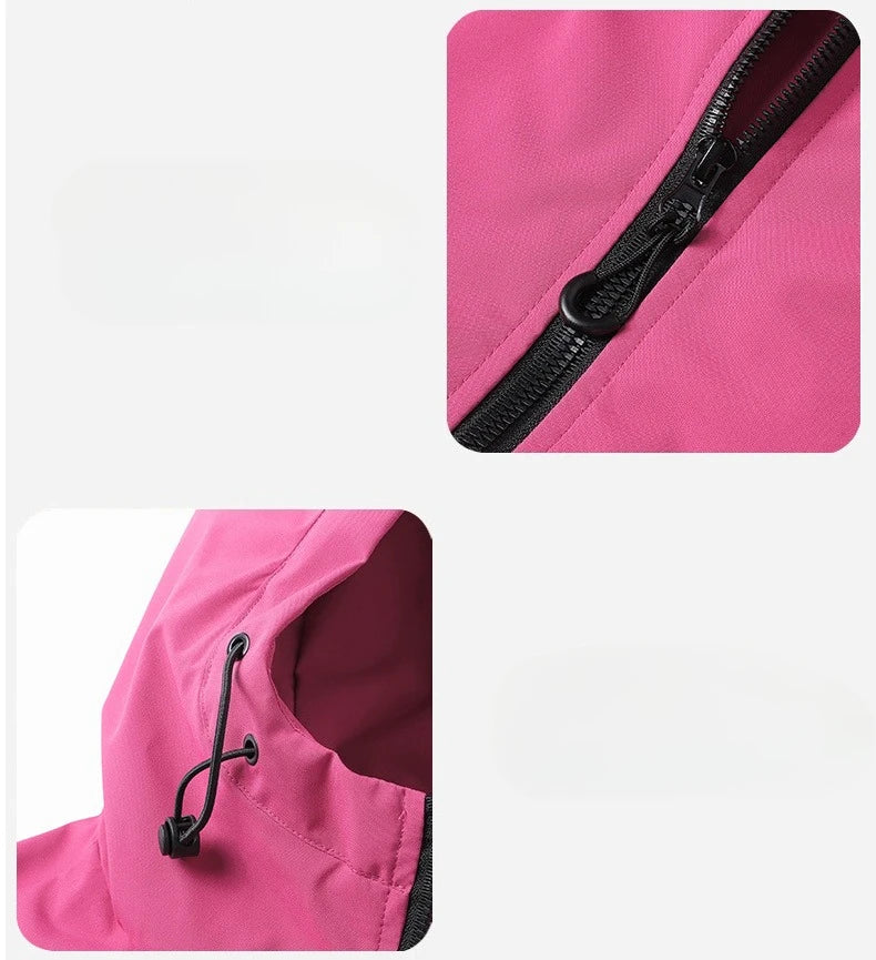 Outdoor Windproof Waterproof Hiking Hooded Jacket