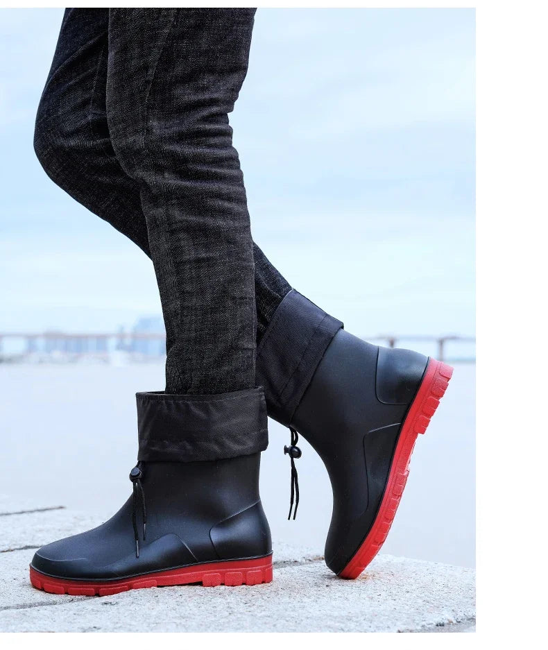 Men’s Medium Closed Anti-Slip Rain Boots