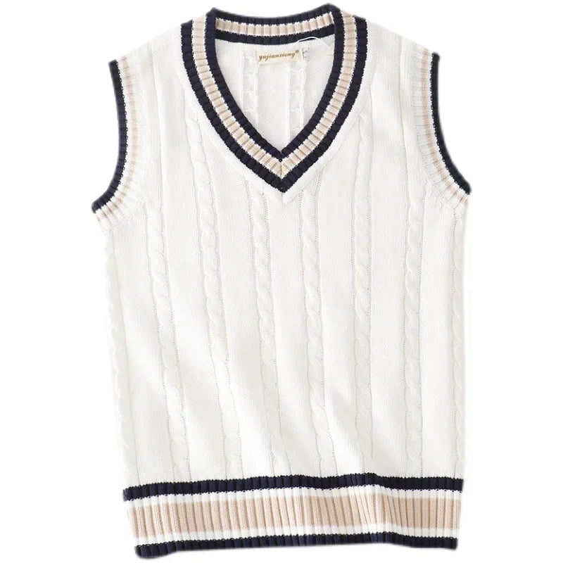 Men Sleeveless V-Neck Sweater Vest