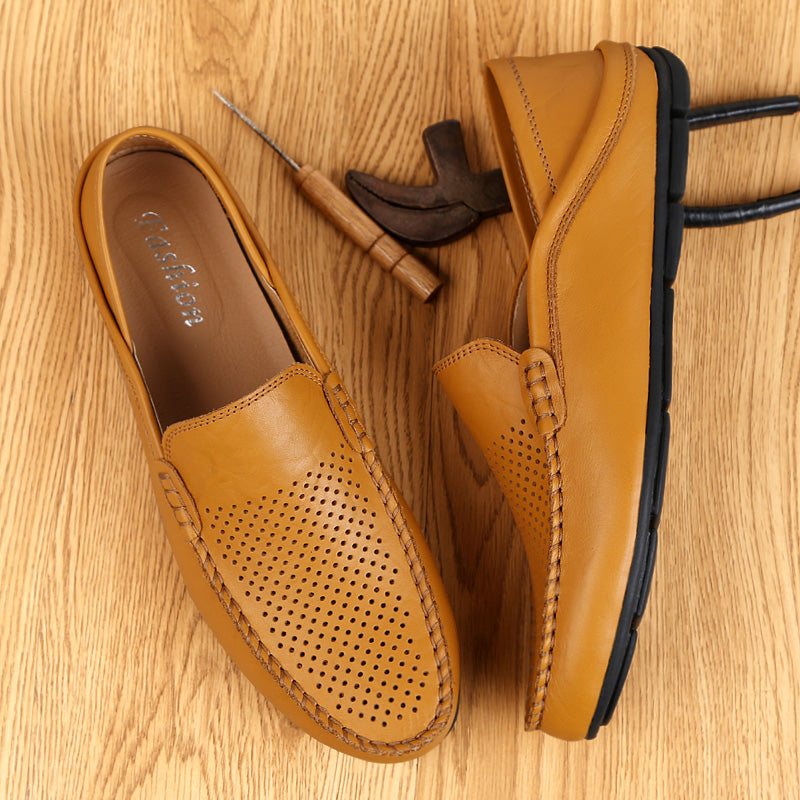 Men Italian Style Leather Moccasins
