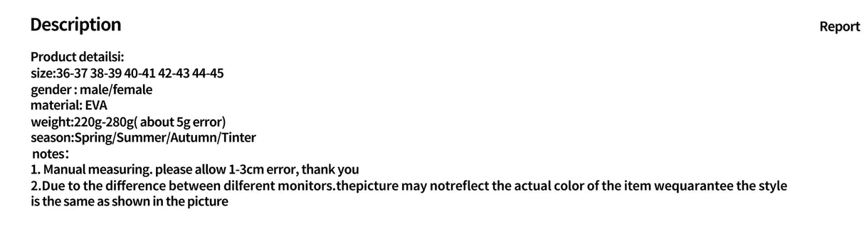 Unisex Indoor Outdoor Bathroom Slippers