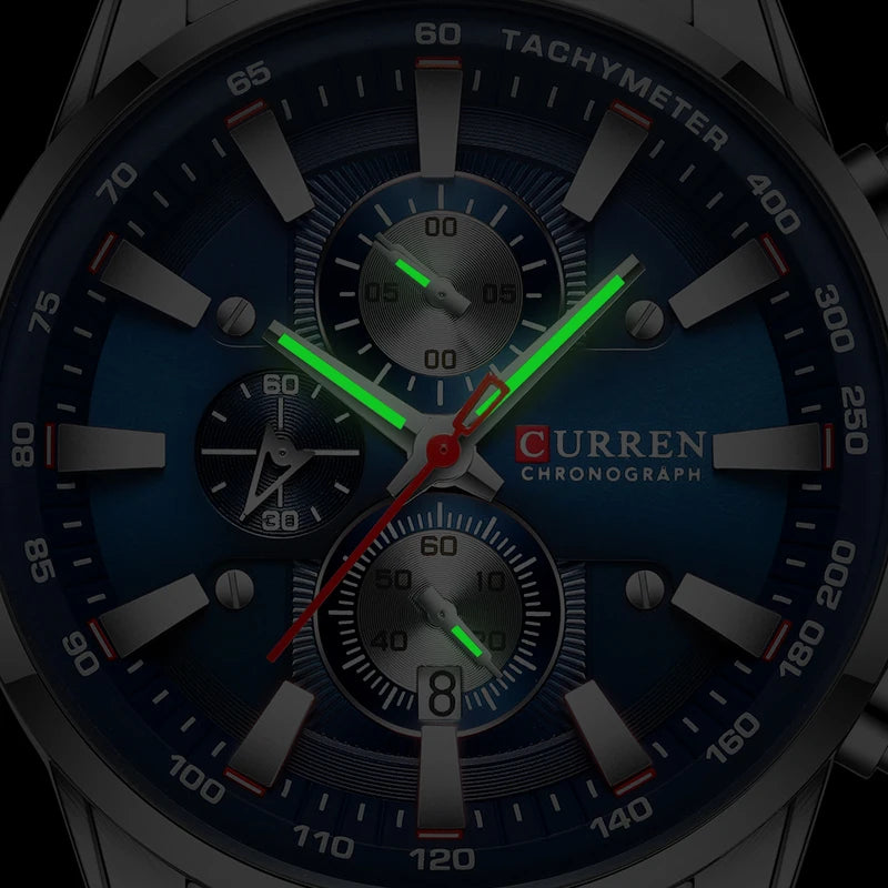 CURREN Luxury Men’s Quartz Chronograph Watch