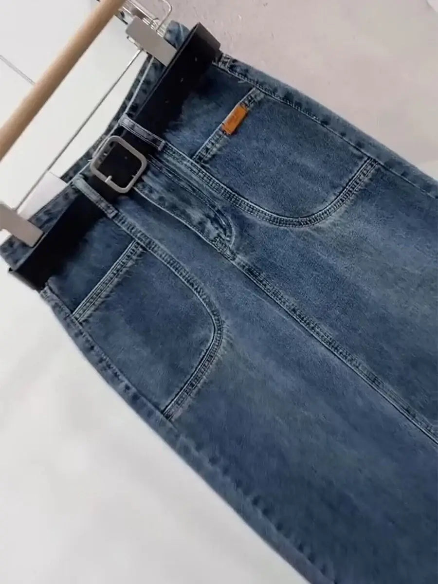 تنورة نسائية بخصر مطاطي مزينة بالزهور من بوهو