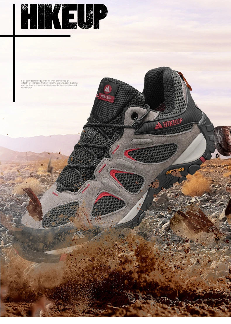 أحذية المشي لمسافات طويلة الخارجية القابلة للتنفس للرجال